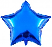 Шар 30"/76 см Звезда синий 752739
