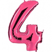 Г Цифра 4 40" Pink 1207-2182
