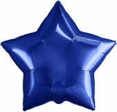 Шар 19"/48 см Звезда темно-синий 757390