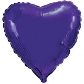 Шар 32"/78 см Сердце фиолетовый 206500 L