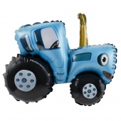 Шар 12"/30 см Мини-фигура, Синий трактор 20130