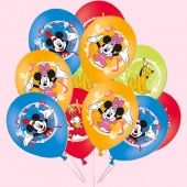 Шар с рисунком 14" Disney Микки Маус 3цв 25шт 1103-0913