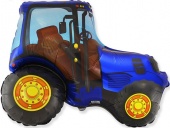 Шар 37"/94 см Фигура Трактор, синий 901681A