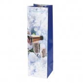 Пакет подар для вина Праздничное настроение, дизайн №4, 38х11х11см 502263