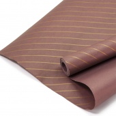 Упаковочная бумага Крафт (0,7*10м) Полоски люрекс. шоколадный 72028