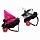 Ободок Шляпа ведьмы с бантиком, блестящая, цвета микс 326894