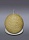 Свеча шар шар жемчужный золотая 2128