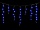 Эл.гирлянда бахрома 3м 75 лампочек черн.провод (синий цвет)