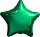 Шар 19"/48 см Звезда зеленый 220403