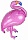 Шар 46"/117 см Фигура, Фламинго, розовый 15700