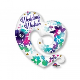 А ФИГУРА/P35 Wedding wishes Сердце цветы 1207-2869