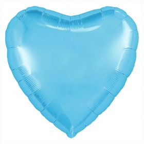 Шар 30"/76 см Сердце холодно-голубой 755815