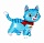 Шар 32"/81 см Фигура Любимый котенок, синий 901653А