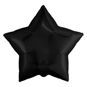 Шар 19"/48 см Звезда черный 757550