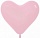 6"/15 см Сердце Розовые (109) пастель 100шт 621579