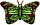 Шар 38"/97 см Фигура Бабочка-монарх, зел. 901778VE